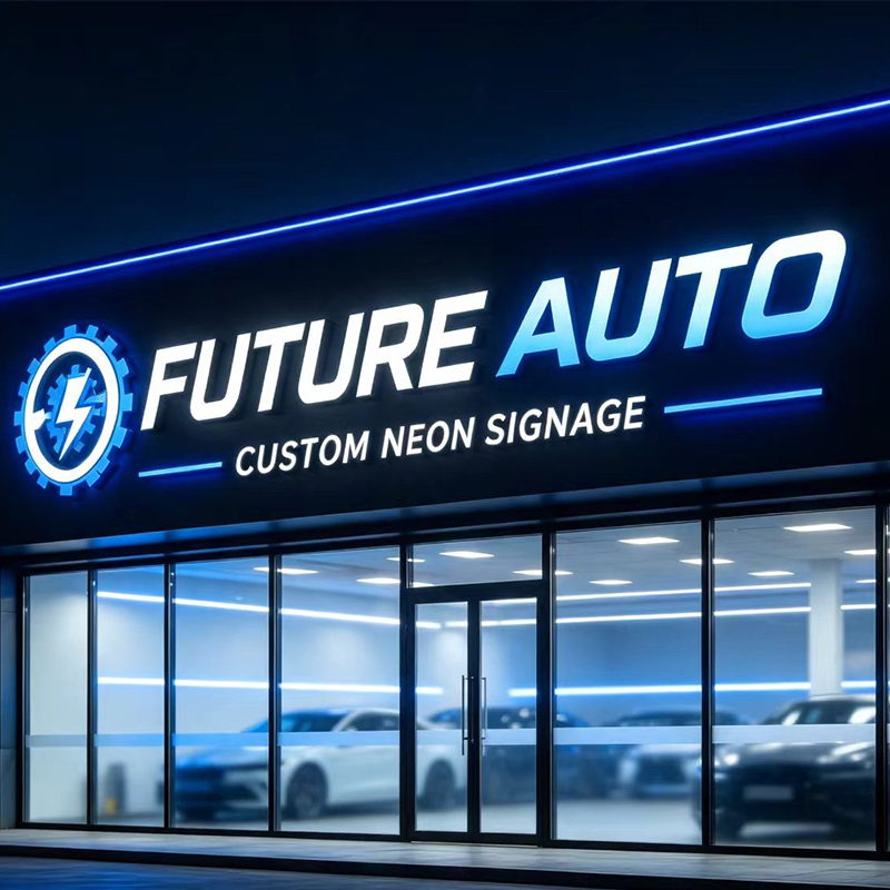 Auto Repair Shop Logo Design - Niestandardowe oświetlone litery LED 3D, odporne